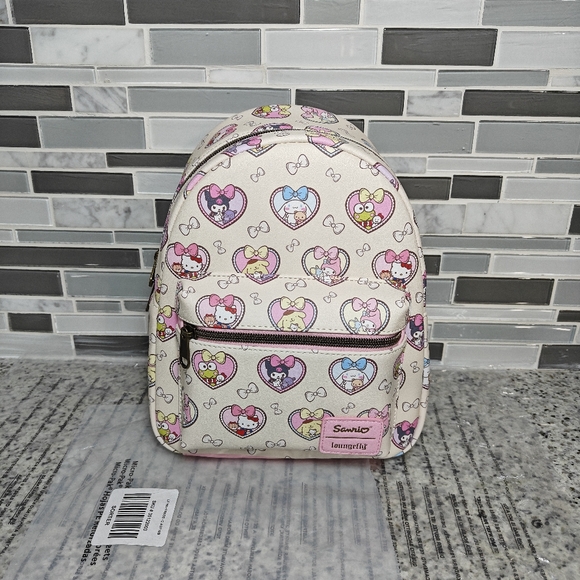 Loungefly Hello Kitty And Friends Bestie Hearts Mini Backpack (Light pink) - Picture 3 of 11